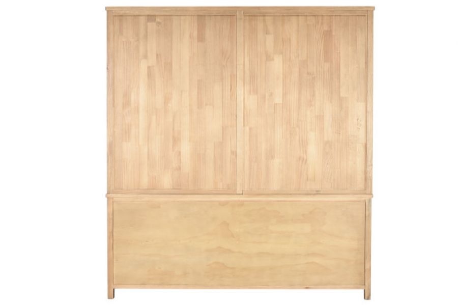 Biblioteczka loftowa regał drewniany z drabiną 220 cm