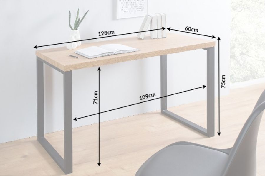 Biurko Black Desk kolor dębu 60 cm - Invicta Interior