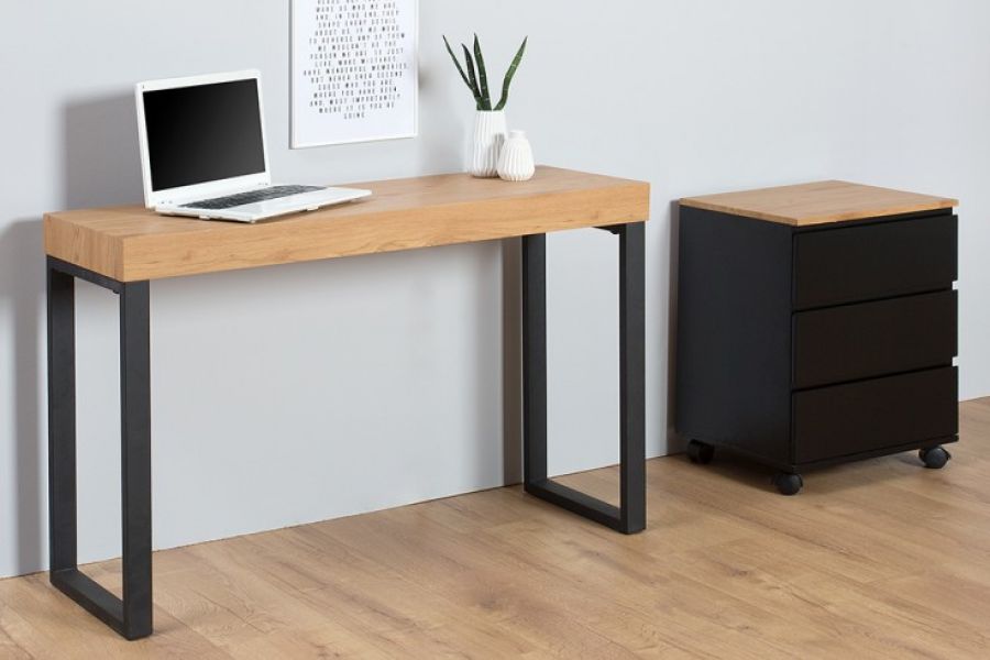 Biurko Black Desk kolor dębu  - Invicta Interior