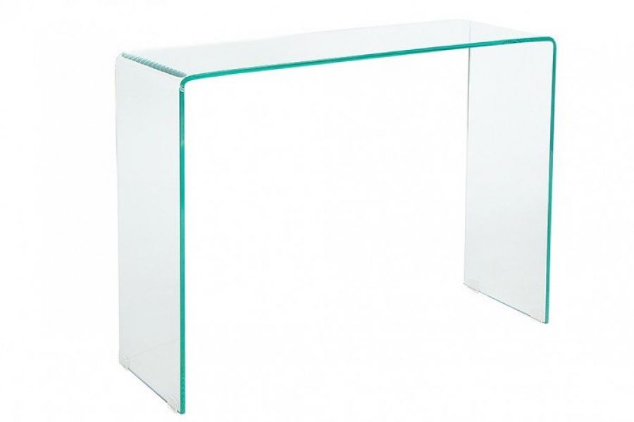 Biurko Clear Club 100 cm szklane  - Invicta Interior