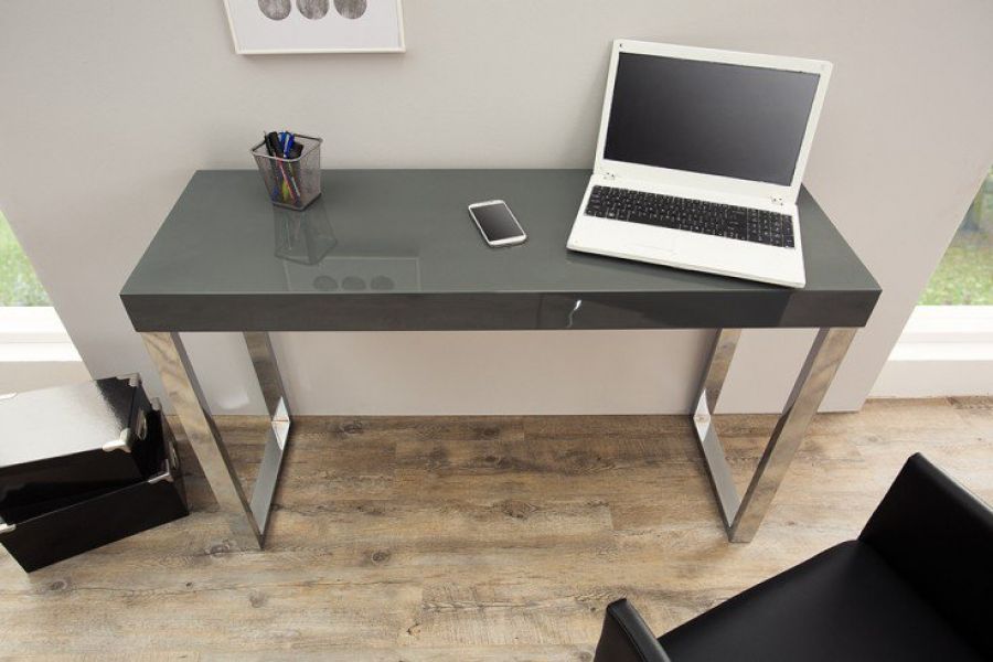 Biurko Feminiti Grey Desk dark grey  - Invicta Interior