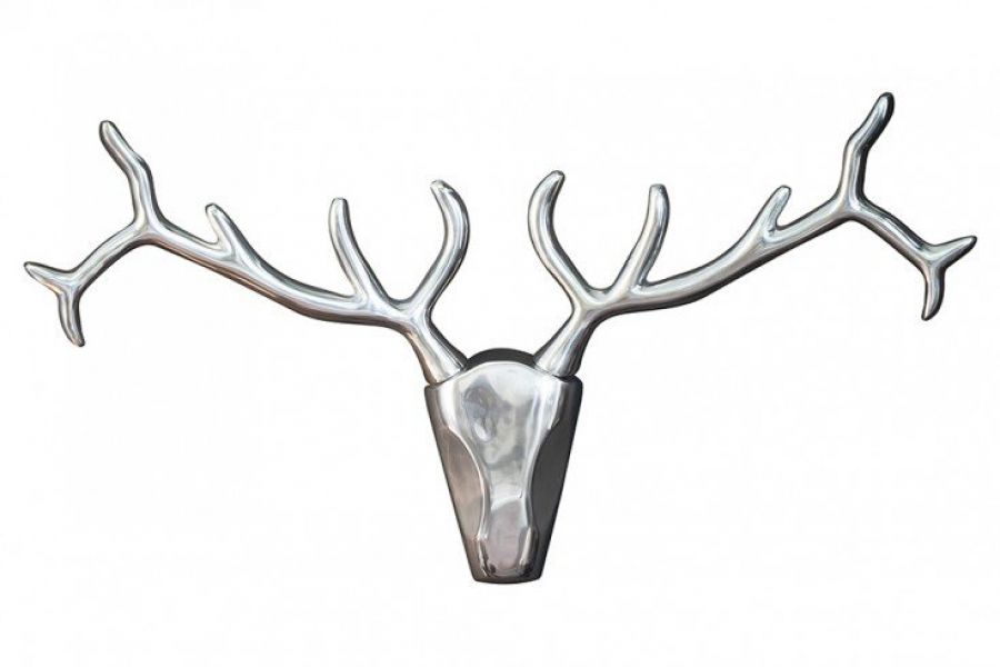 Dekoracja alu Deer srebrna  - Invicta Interior