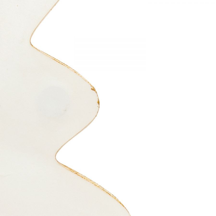Dekoracja Choinka papierowa składana 90 cm white creme