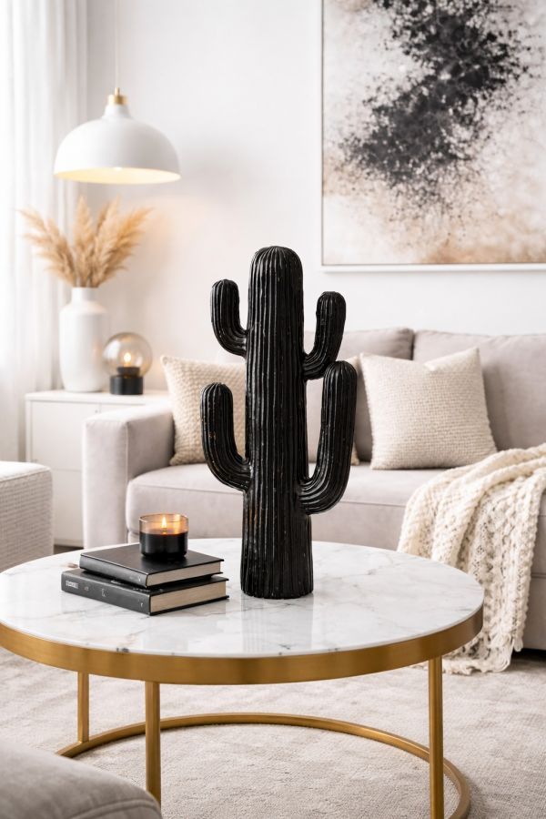 Dekoracja Kaktus czarny 57 cm  - Atmosphera