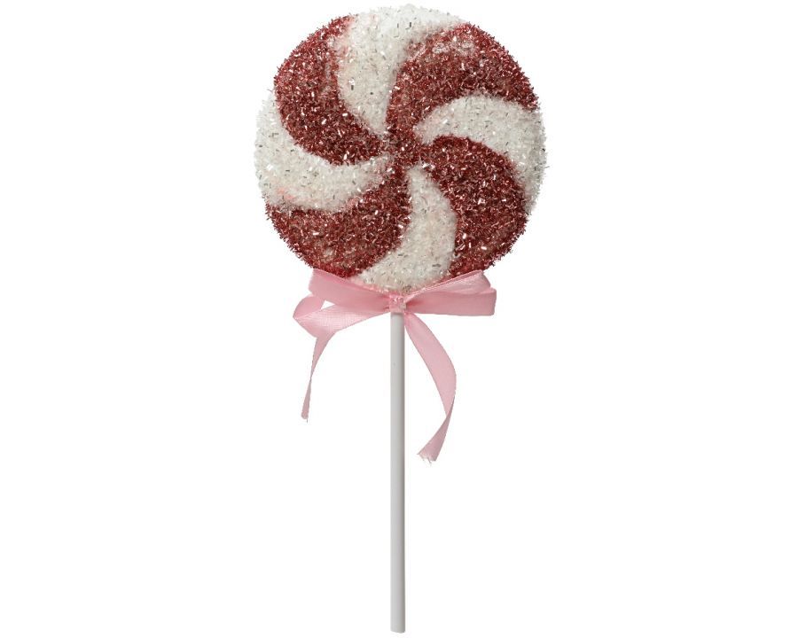 Dekoracja Lizak Candy 30 cm różowy