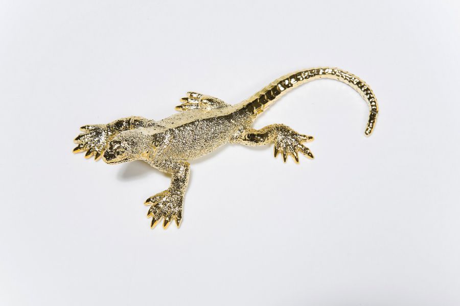 Dekoracja Lizard Jaszczurka złota medium - Kare Design