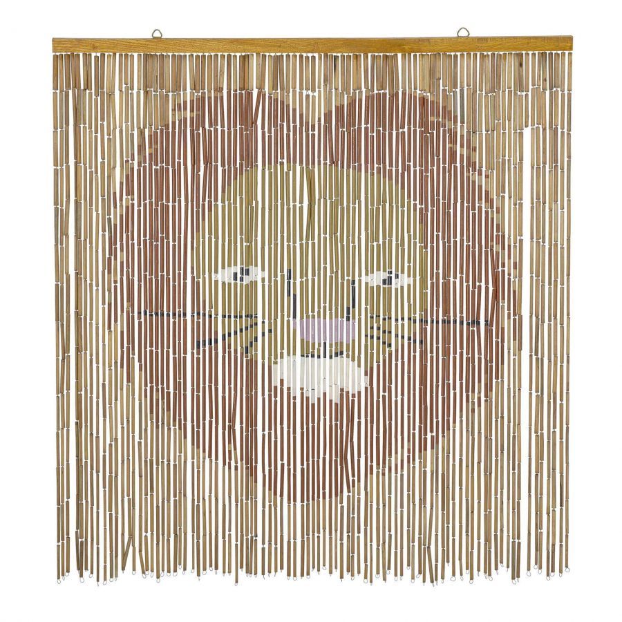 Dekoracja ścienna bambusowa Lew 90 cm - Bloomingville