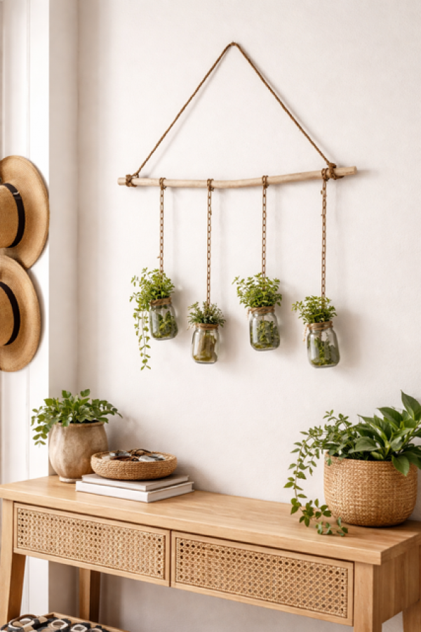 Dekoracja ścienna Kwietnik Słoiki - Inart