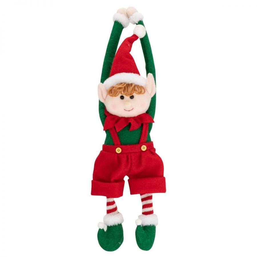 Dekoracja świąteczny Elf wiszący 46 cm - Atmosphera