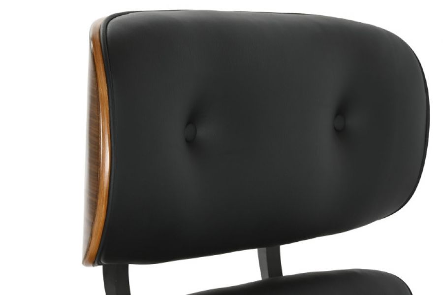 Designerski fotel Lounge Look z podnóżkiem - Item International
