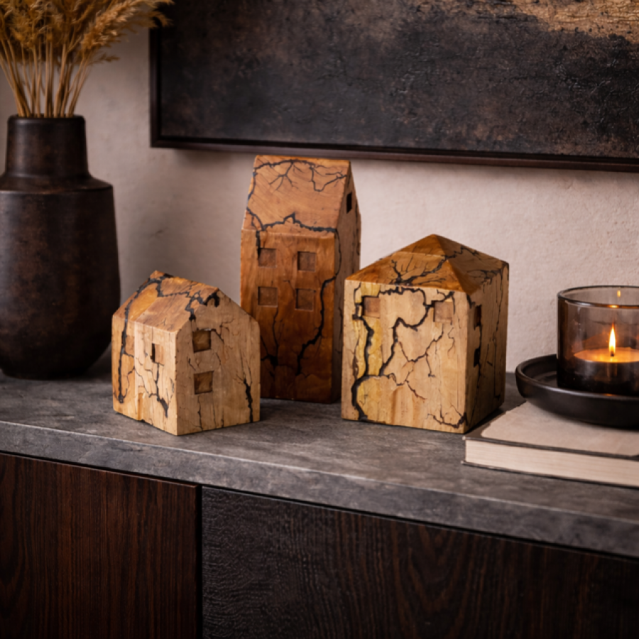 Domki dark mood 3 szt - Boltze