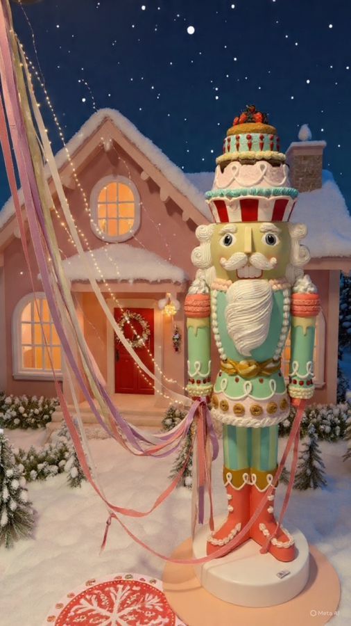 Dziadek do orzechów pastelowy 182 cm