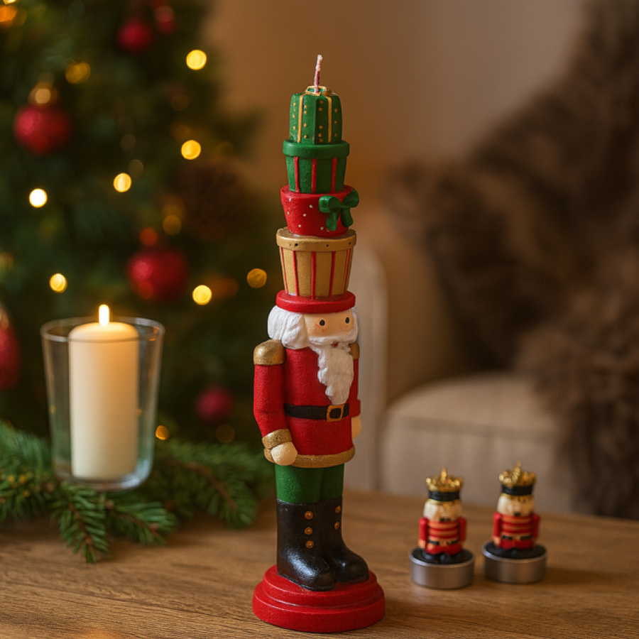 Dziadek do orzechów świeca 33 cm - Atmosphera