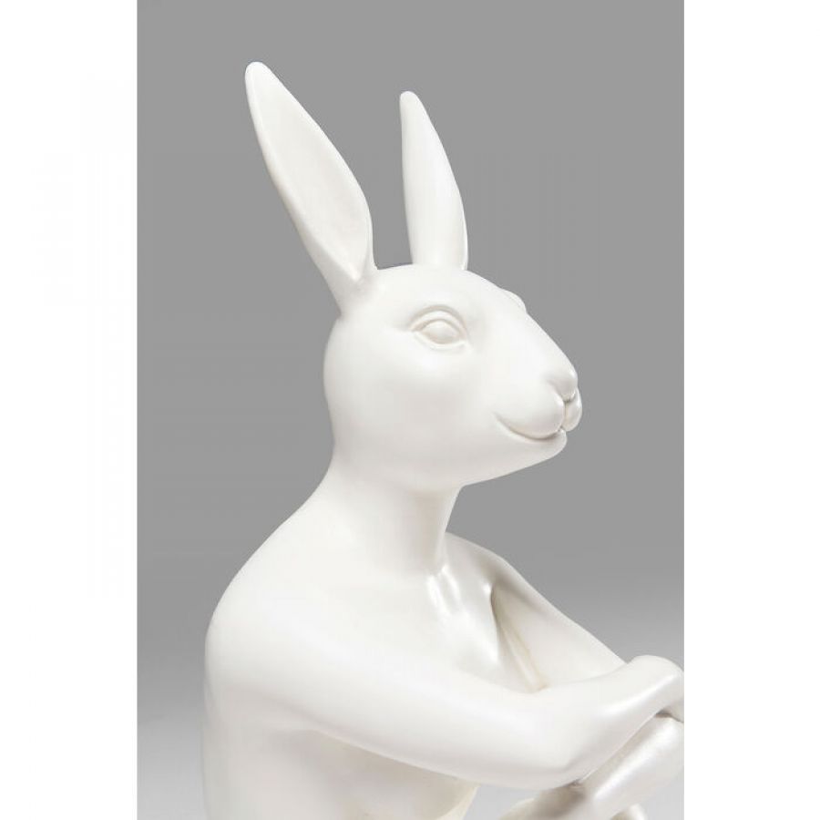 Figura dekoracyjna Gangster Rabbit biała - Kare Design