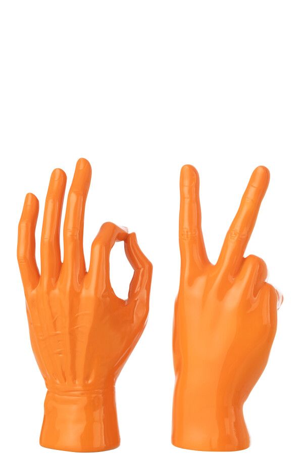 Figura dekoracyjna Hand orange 