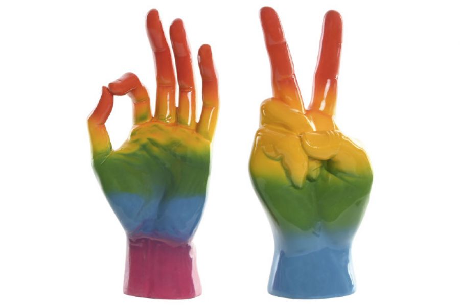 Figura dekoracyjna Hand Rainbow - Item International