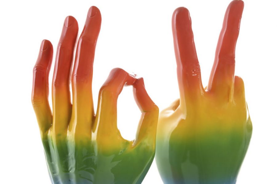 Figura dekoracyjna Hand Rainbow - Item International