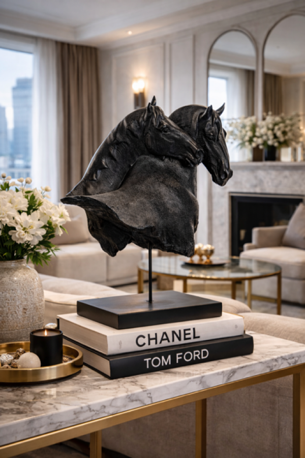 Figura dekoracyjna Horses Noir