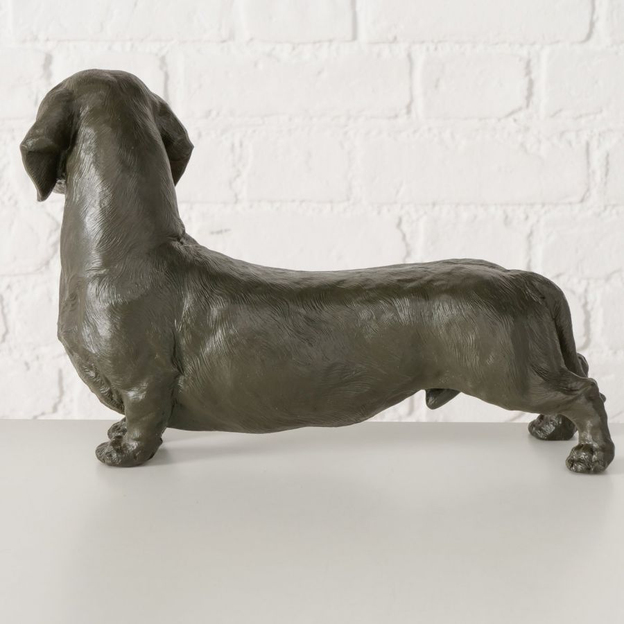 Figura dekoracyjna Jamnik Wuffy czarny - Boltze