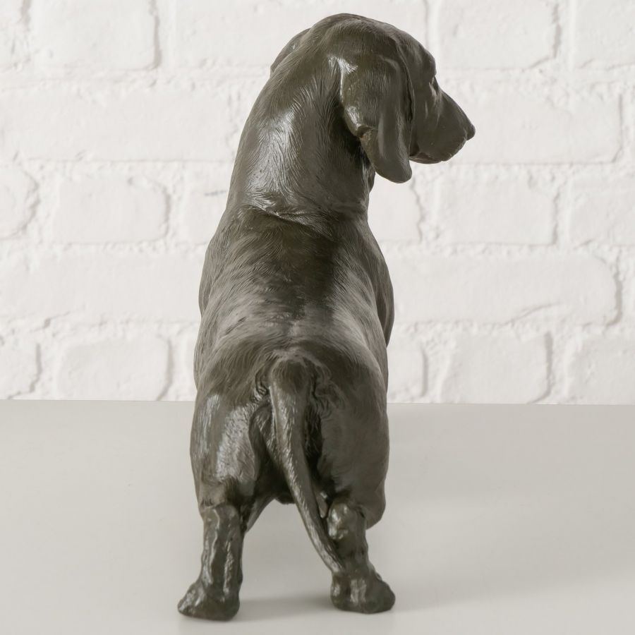 Figura dekoracyjna Jamnik Wuffy czarny - Boltze