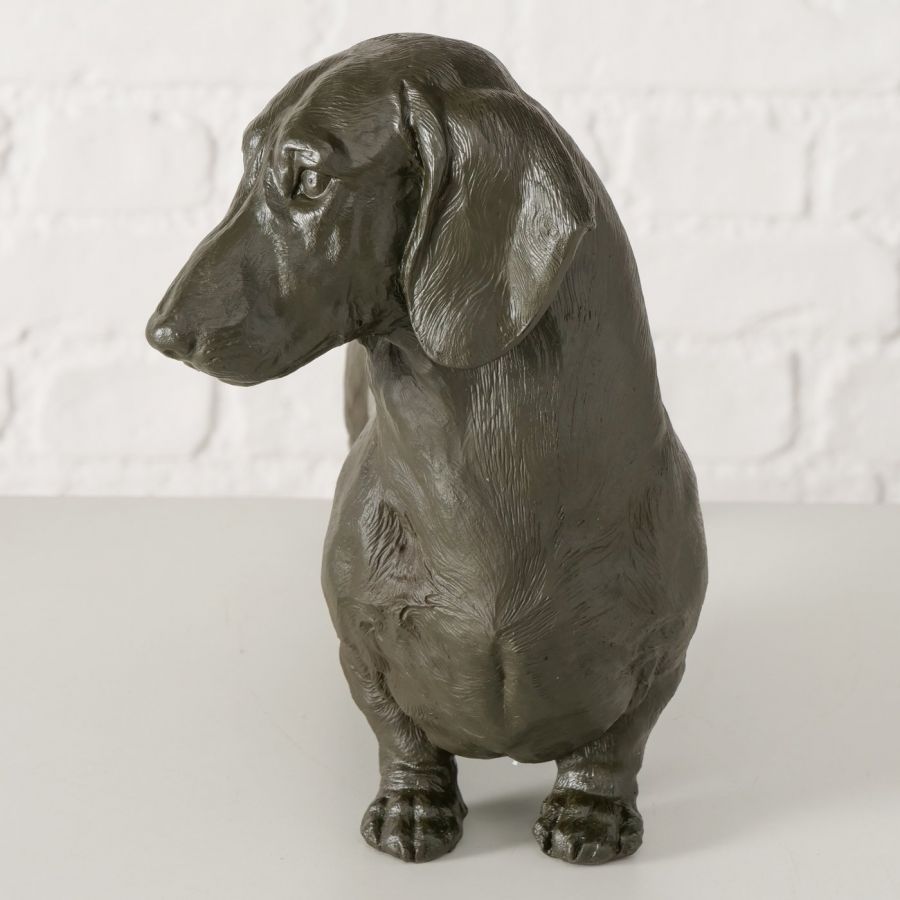 Figura dekoracyjna Jamnik Wuffy czarny - Boltze