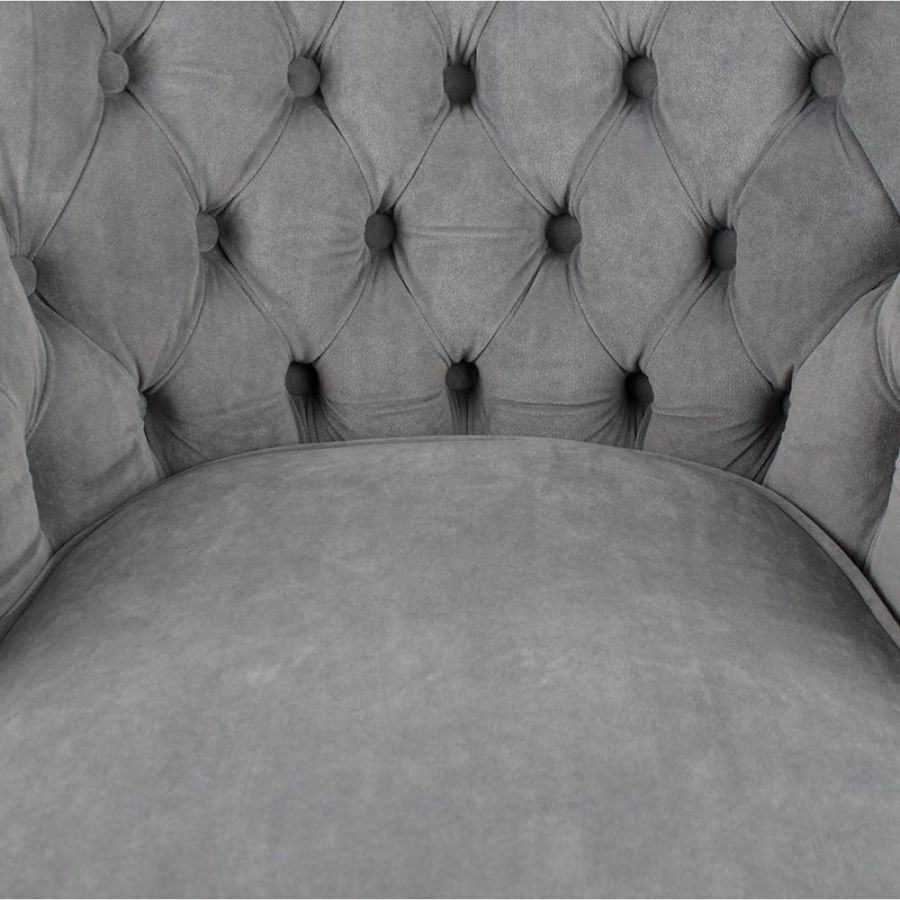 Fotel Armchair Velvet szary  - Inart
