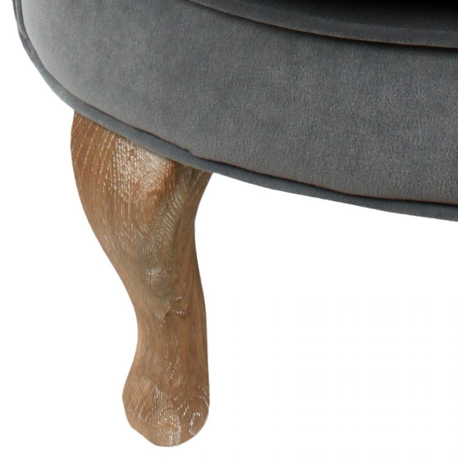 Fotel Armchair Velvet szary  - Inart