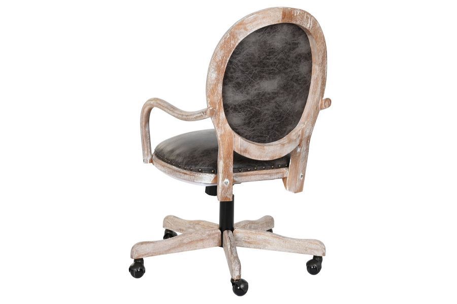 Fotel biurowy krzesło Louis glam natur
