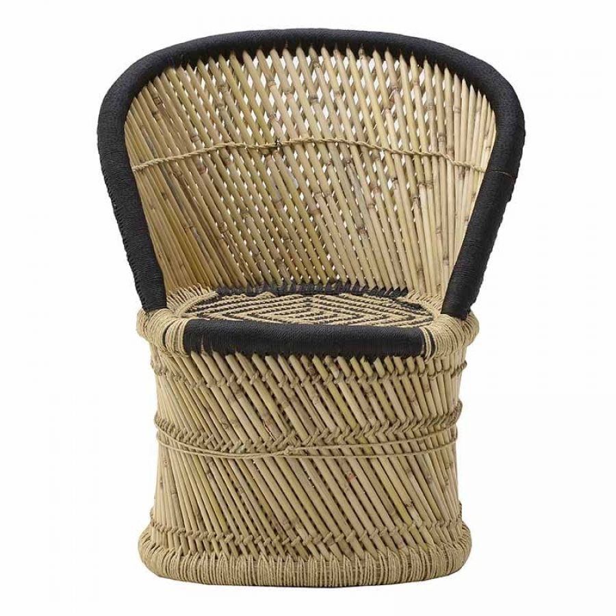 Fotel Boho Bamboo czarny