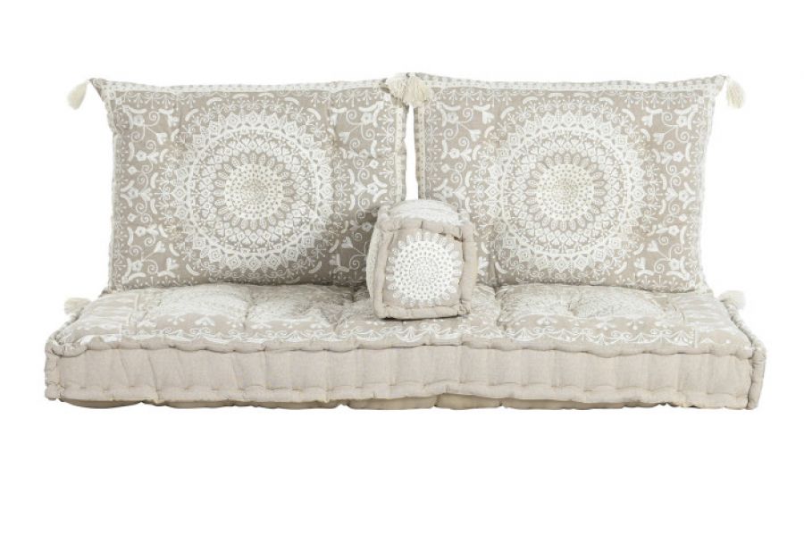 Fotel Boho Nest dwuosobowy beżowy - Item International