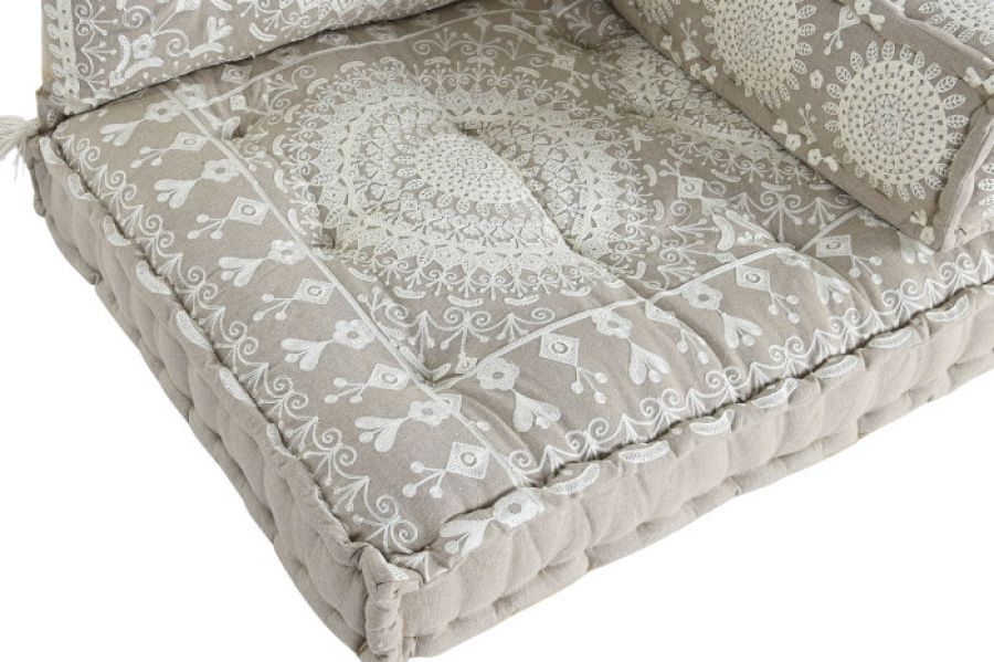 Fotel Boho Nest dwuosobowy beżowy - Item International