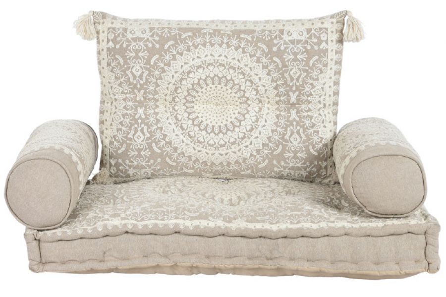 Fotel Boho Nest jednoosobowy beżowy - Item International