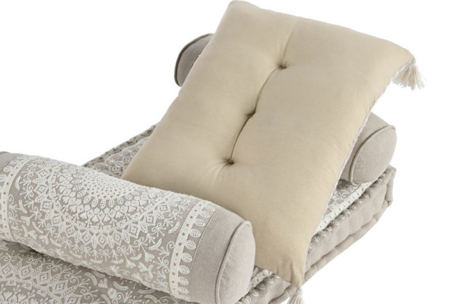 Fotel Boho Nest jednoosobowy beżowy - Item International