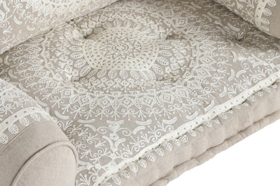 Fotel Boho Nest jednoosobowy beżowy - Item International