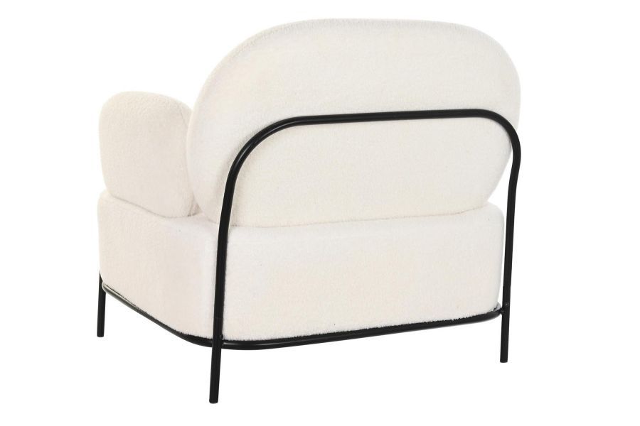 Fotel Boucle lounge biały - Item International