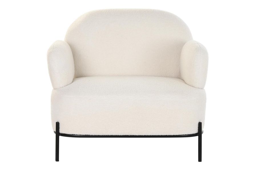 Fotel Boucle lounge biały - Item International