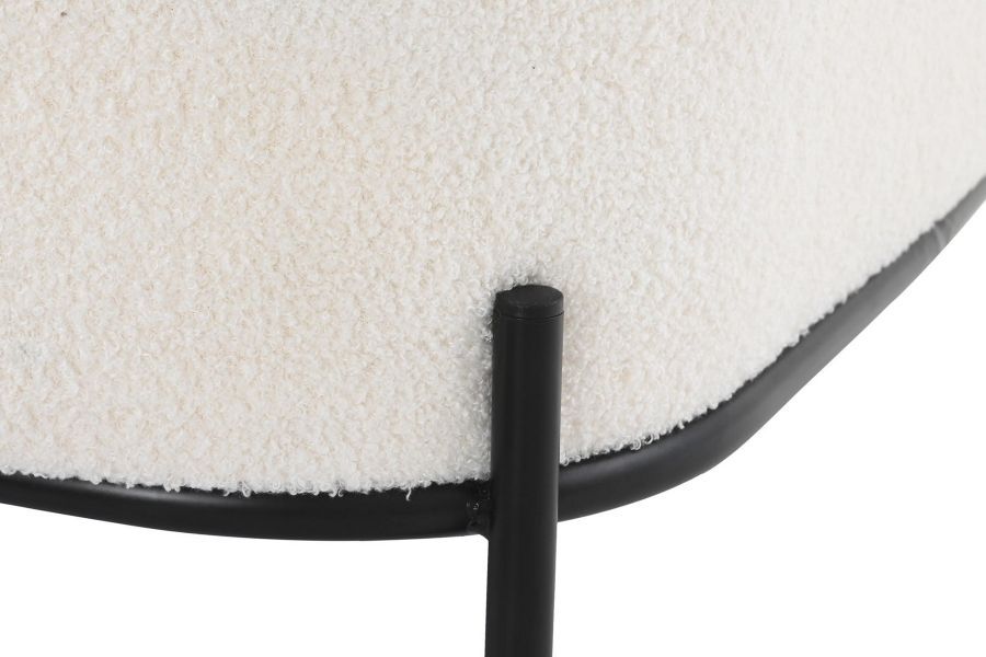 Fotel Boucle lounge biały - Item International