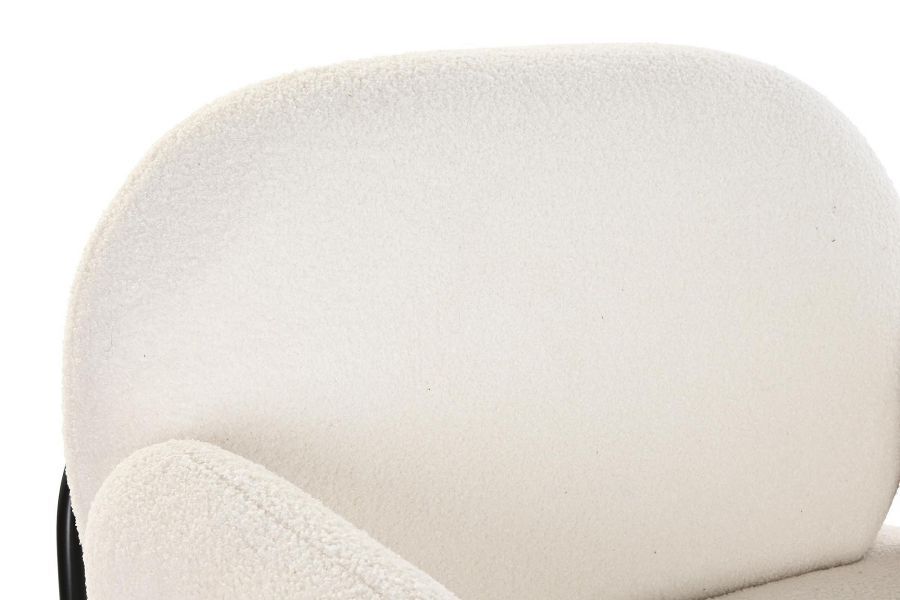 Fotel Boucle lounge biały - Item International