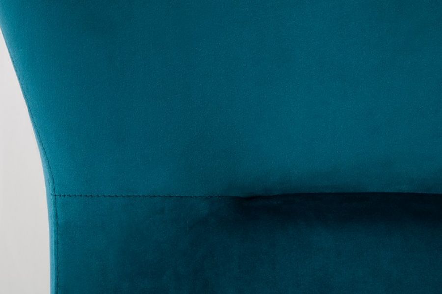 Fotel bujany Scandinavia Swing niebieski aksamitny - Invicta Interior