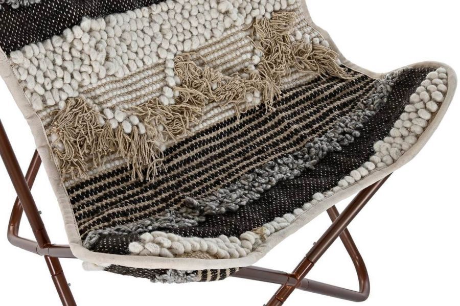 Fotel Butterfly boho hiszpański brązowy - Item International
