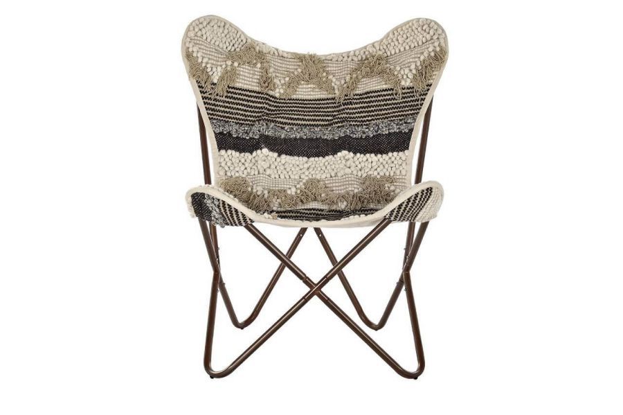 Fotel Butterfly boho hiszpański brązowy - Item International