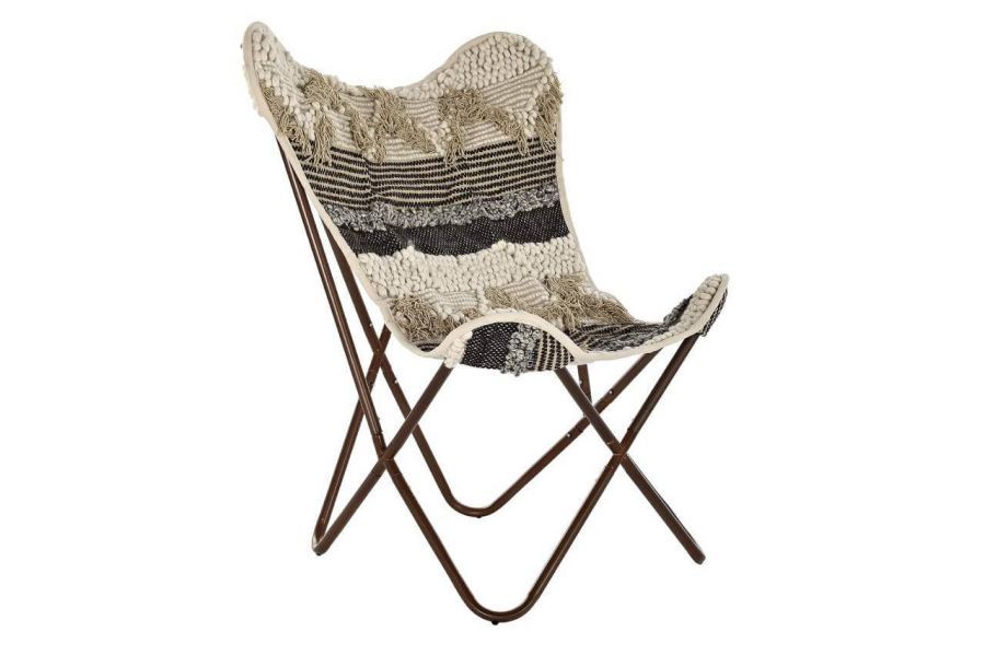 Fotel Butterfly boho hiszpański brązowy - Item International