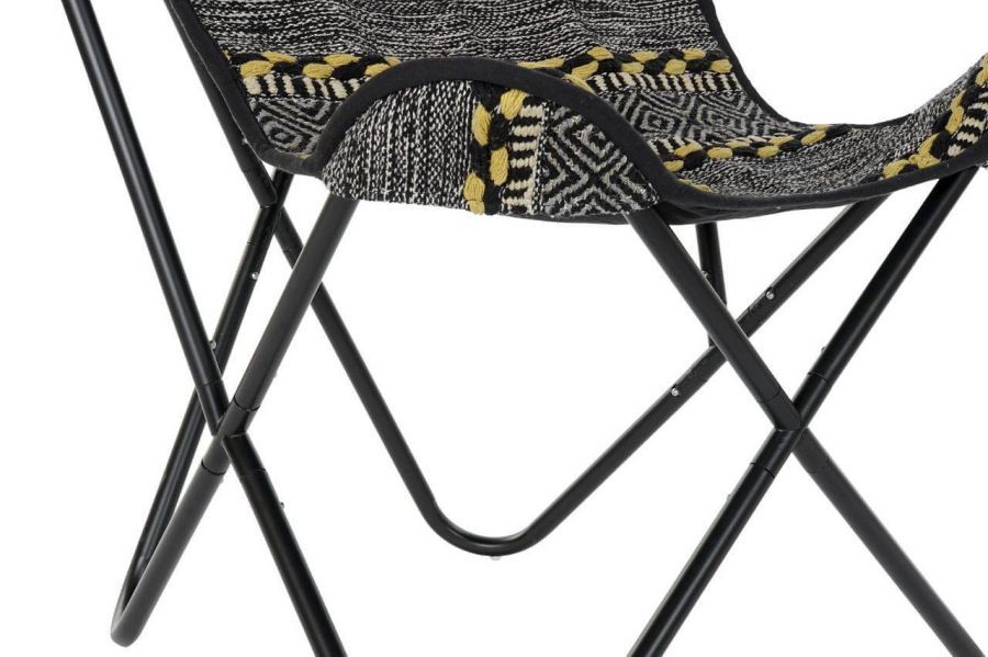 Fotel Butterfly etno czarny - Item International