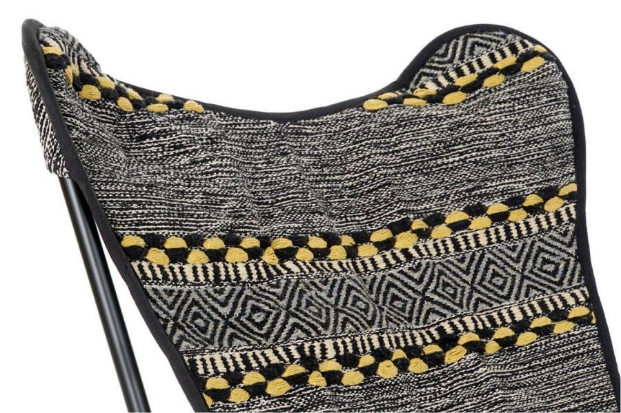 Fotel Butterfly etno czarny - Item International