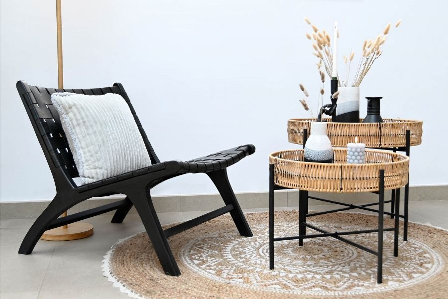 Fotel Classic Design skórzany czarny - Item International