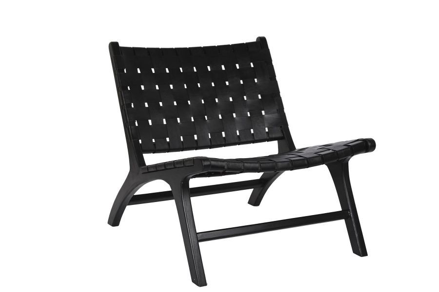 Fotel Classic Design skórzany czarny - Item International