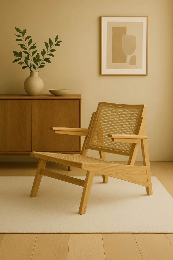 Fotel designerski Cane z rattanem - Item International