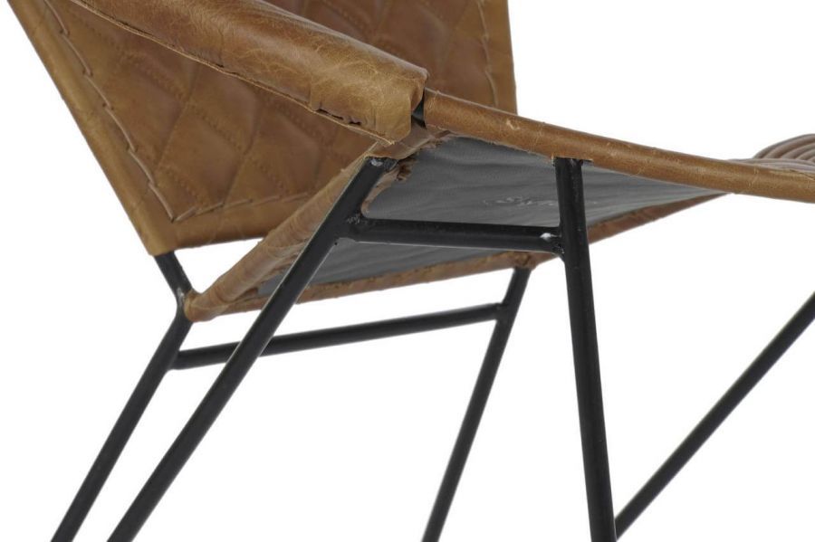 Fotel designerski Rock brązowy