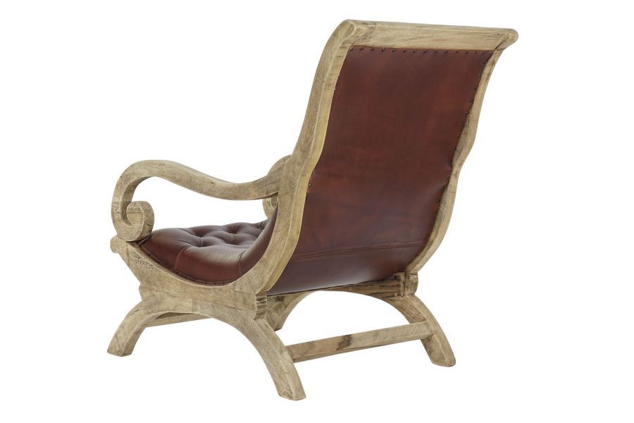 Fotel drewniany antyczny Chairman