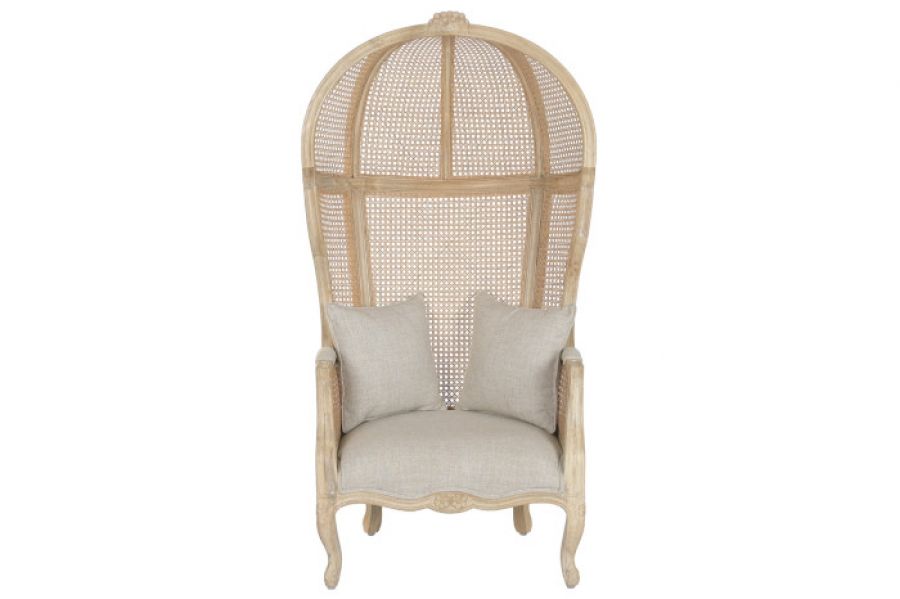 Fotel drewniany Roof Stylized natur z plecionką wiedeńską